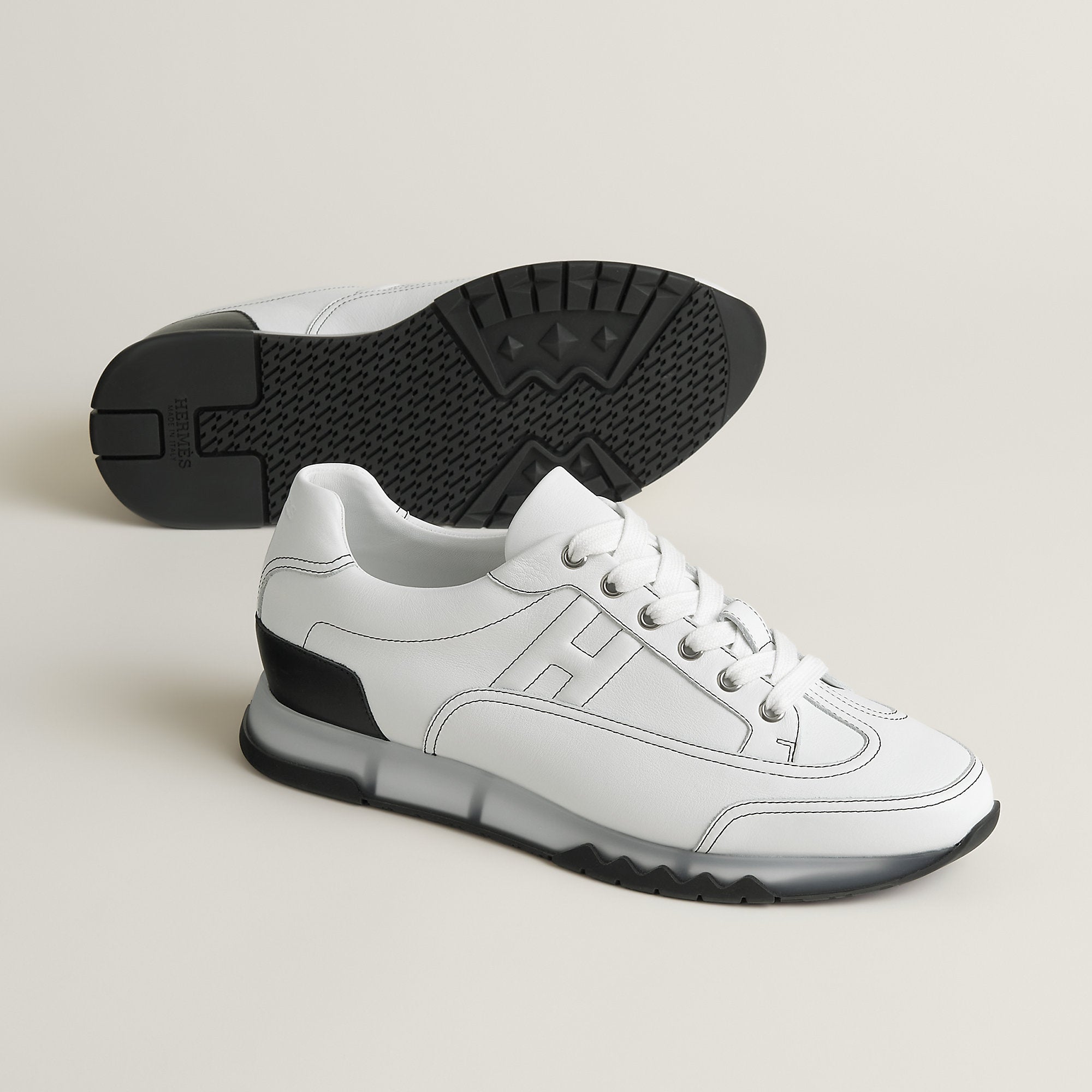  Hermes Trail Sneaker Blanc