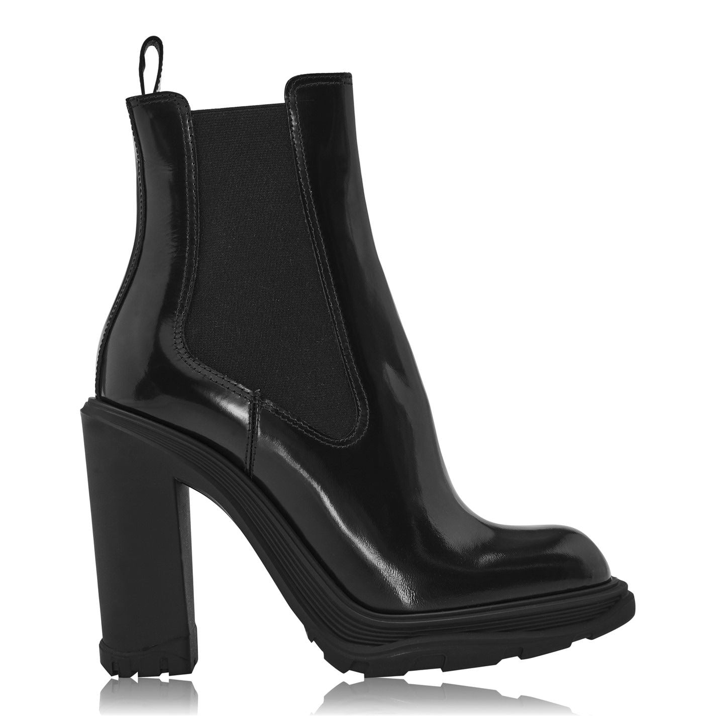 Tread Heeled Boots Black 1000
