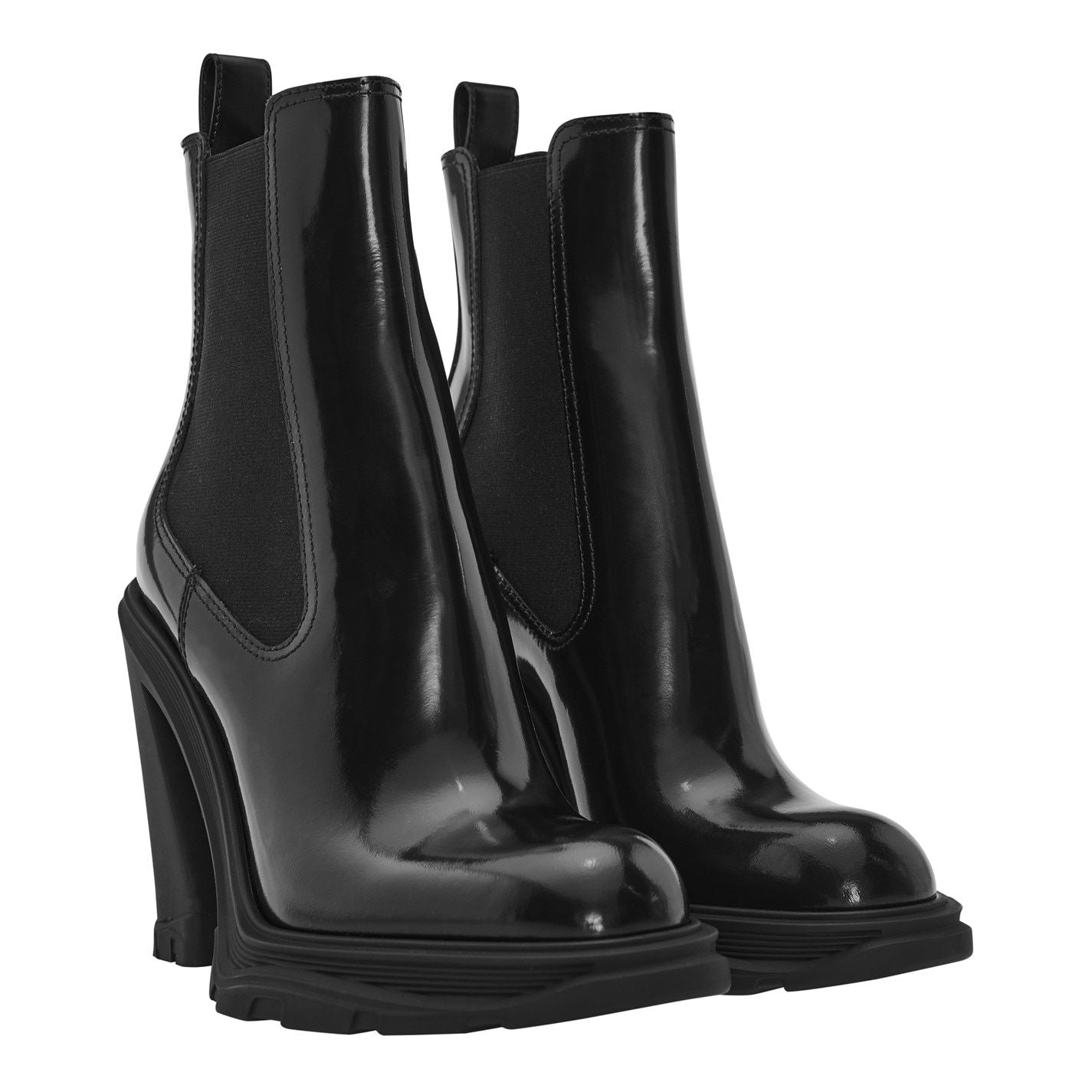  Tread Heeled Boots Black 1000