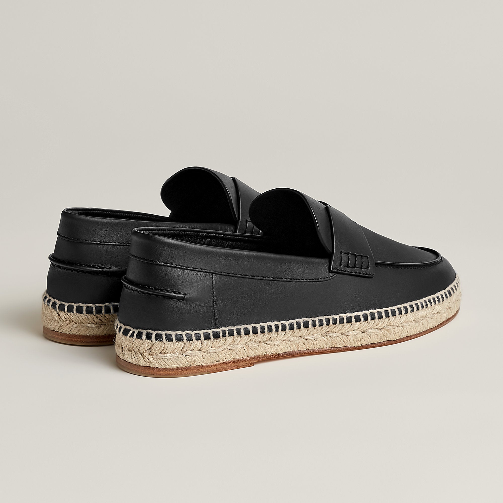  Hermes Trip Espadrille Noir