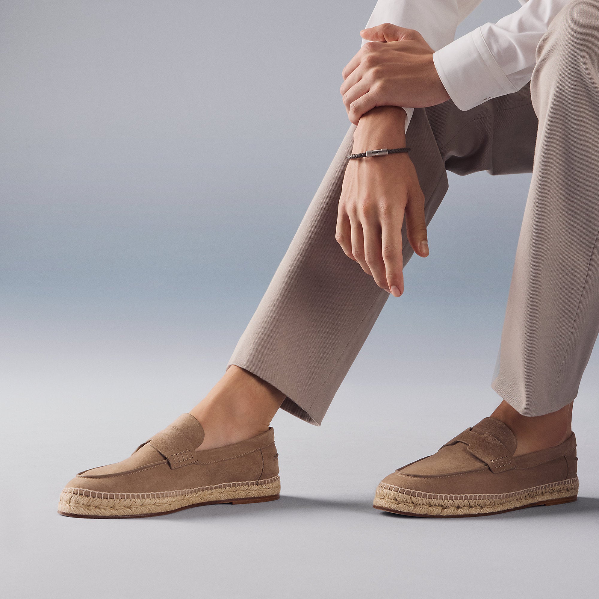  Hermes Trip Espadrille Beige Sable