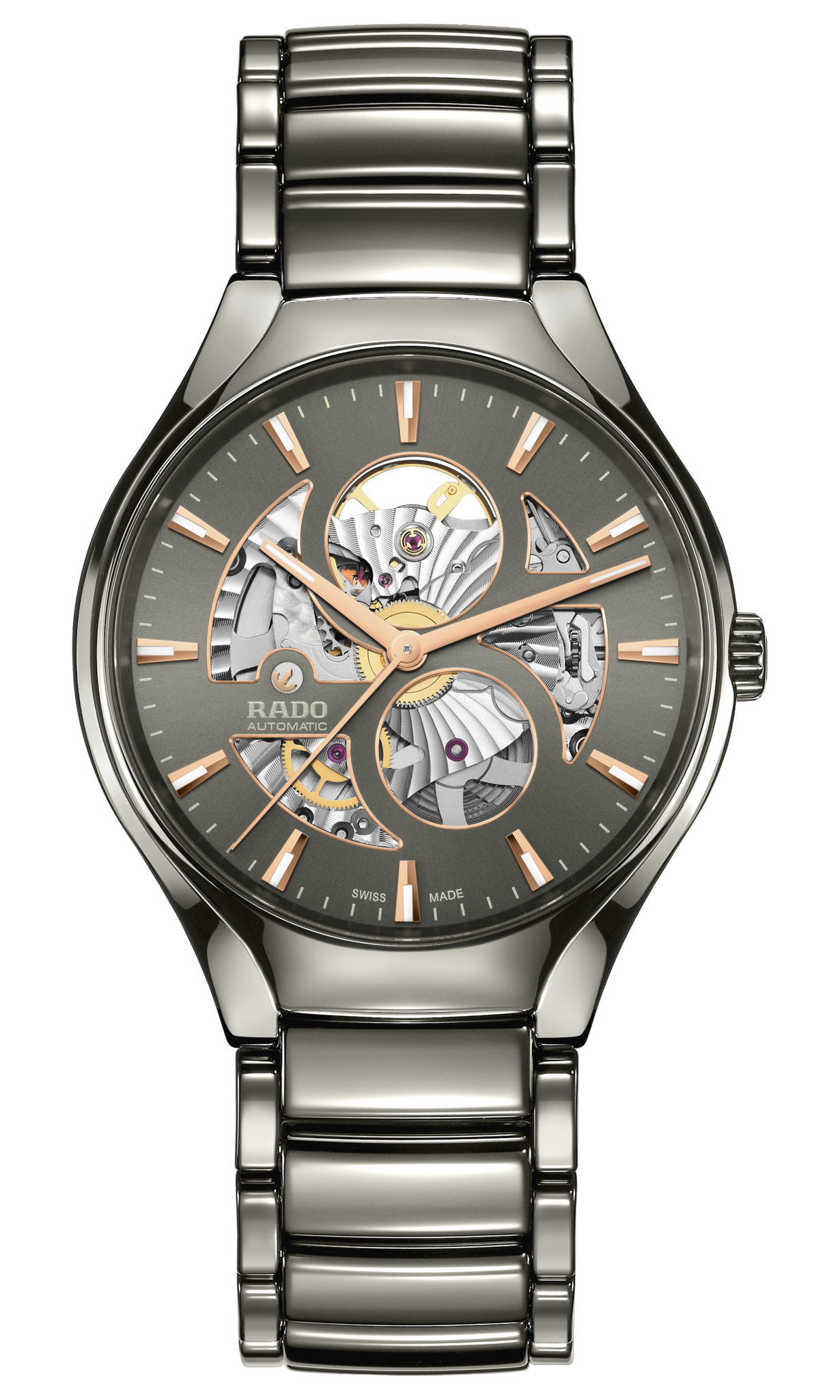 Seiko Rado True Round Automatic Open Heart Plasma r27108112