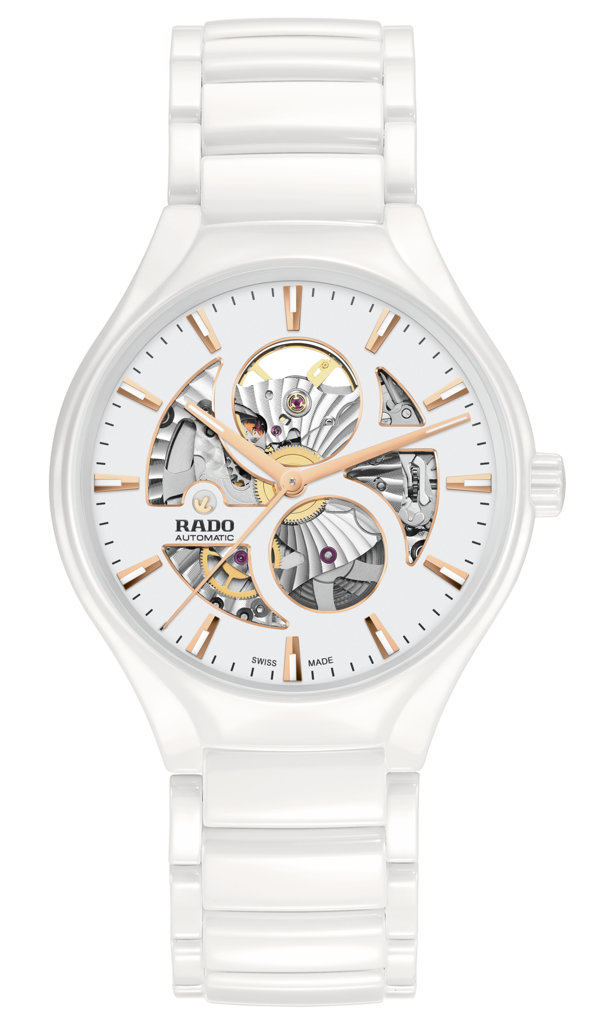 Rado True Round Automatic Open Heart White r27115012