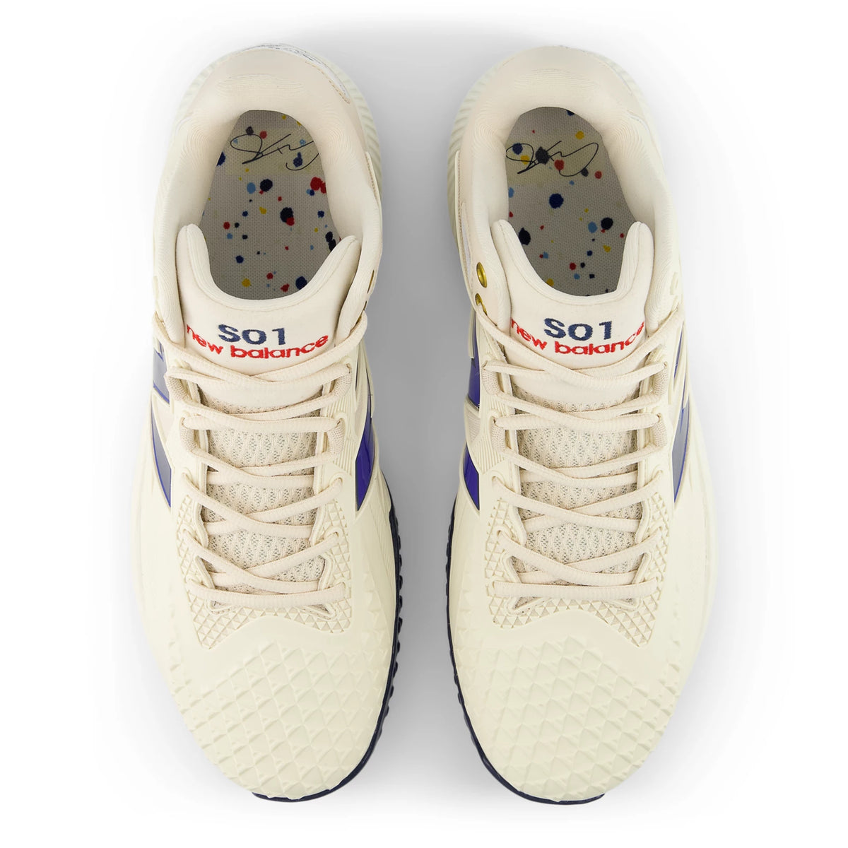 New Balance Fuelcell Ohtani 1 Trainer Bisque with Team Navy and Team Royal