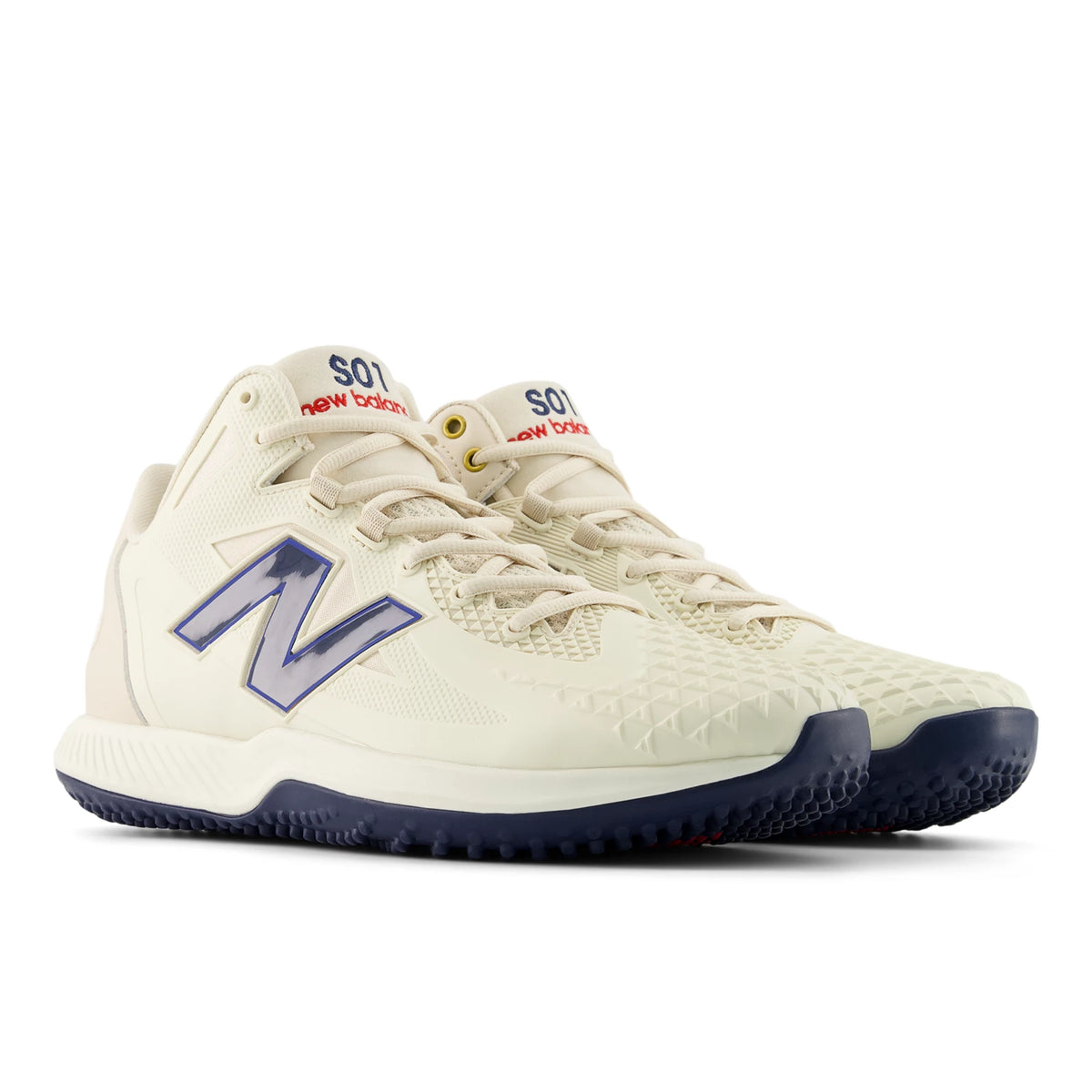 New Balance Fuelcell Ohtani 1 Trainer Bisque with Team Navy and Team Royal