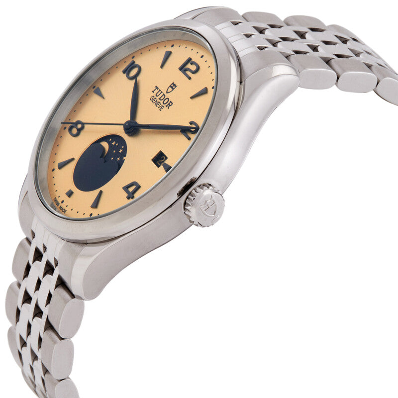 Tudor 1926 Luna Automatic Moon Phase Champagne Dial Mens Watch