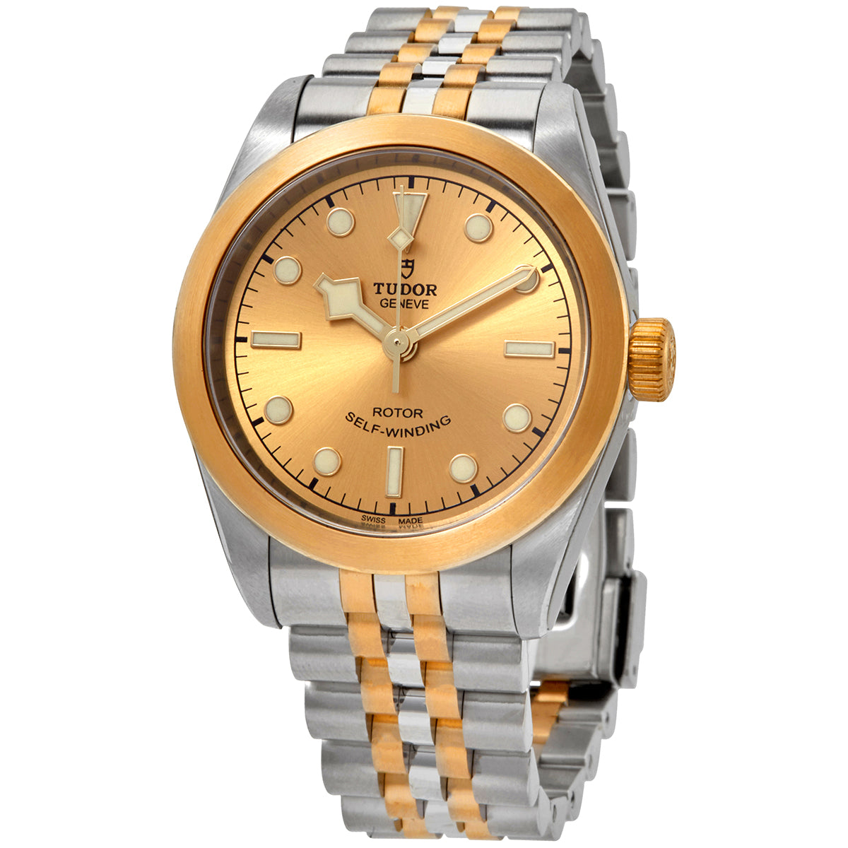 Tudor Black Bay 32 Automatic Champagne Dial Two-Tone Yellow Gold Women's Watch