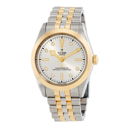 Tudor Black Bay 39 Automatic Chronometer Diamond Silver Dial Mens Watch