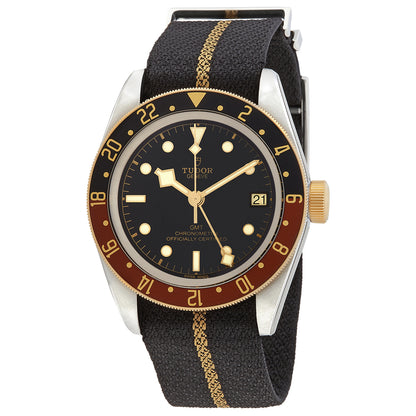 Tudor Black Bay Automatic Chronometer Black Dial Root Beer Bezel Mens Watch