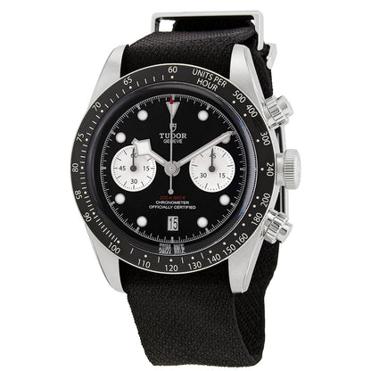 Tudor Black Bay Chrono Chronograph Automatic Chronometer Black Dial Mens Watch