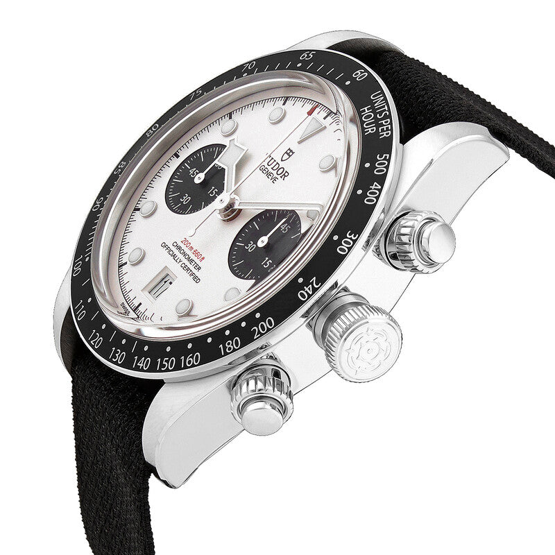 Tudor Black Bay Chrono Chronograph Automatic Chronometer White Dial Mens Watch