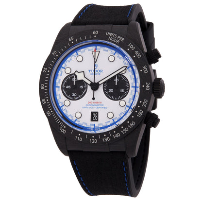 Tudor Black Bay Chronograph "Carbon 25" Automatic White Dial Watch
