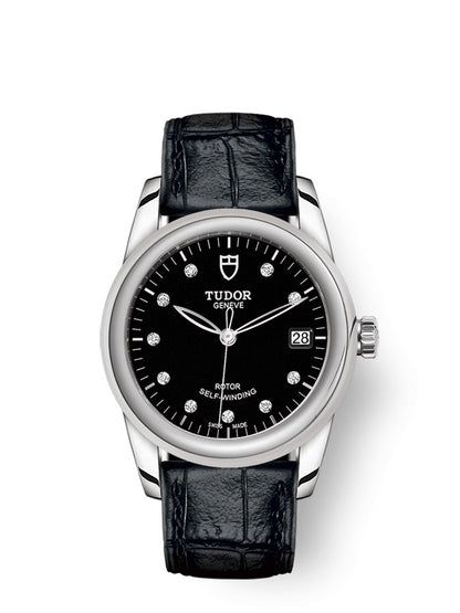 Tudor Glamour Date Automatic Diamond Black Dial Watch