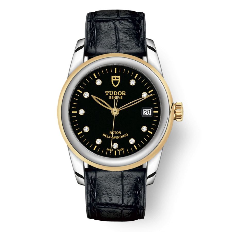 Tudor Glamour Date Automatic Diamond Black Dial Watch