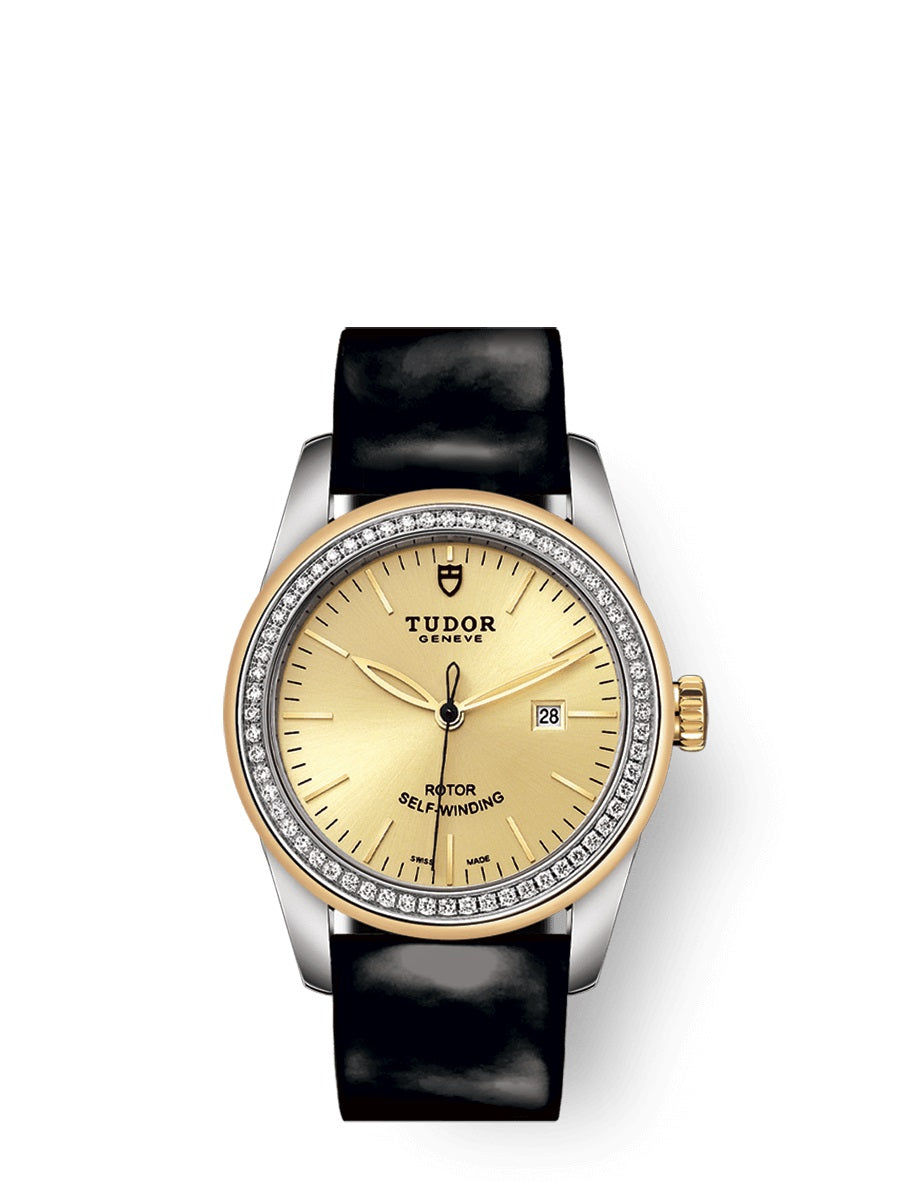 Tudor Glamour Date Automatic Diamond Champagne Dial Women's Watch