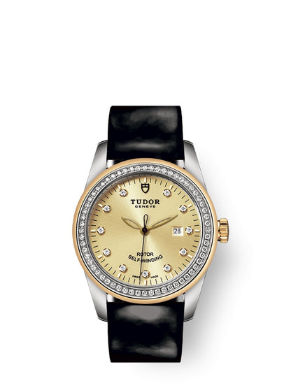 Tudor Glamour Date Automatic Diamond Champagne Dial Women's Watch