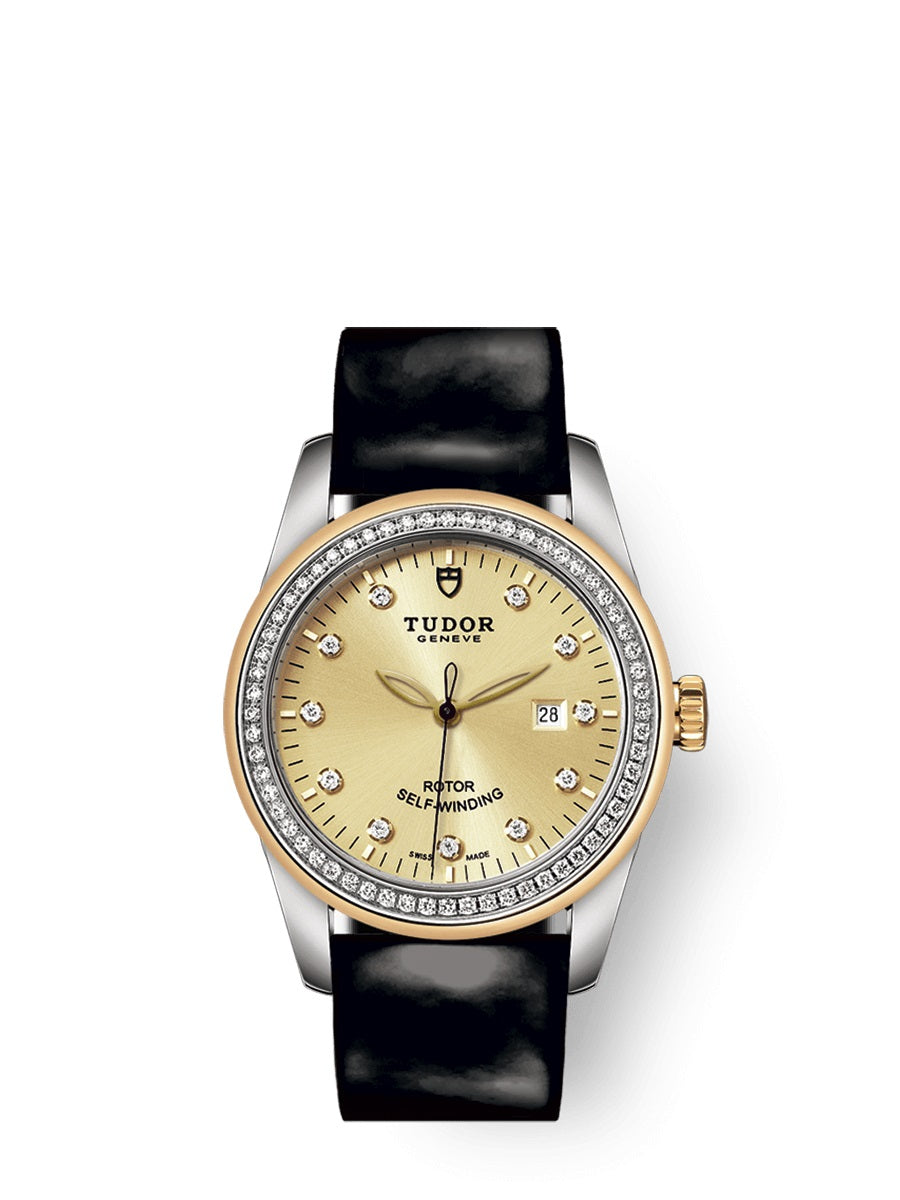Tudor Glamour Date Automatic Diamond Champagne Dial Women's Watch