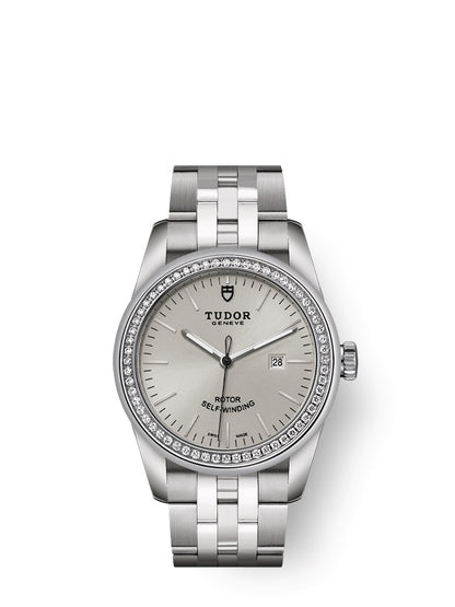 Tudor Glamour Date Automatic Diamond Silver Dial Women's Watch