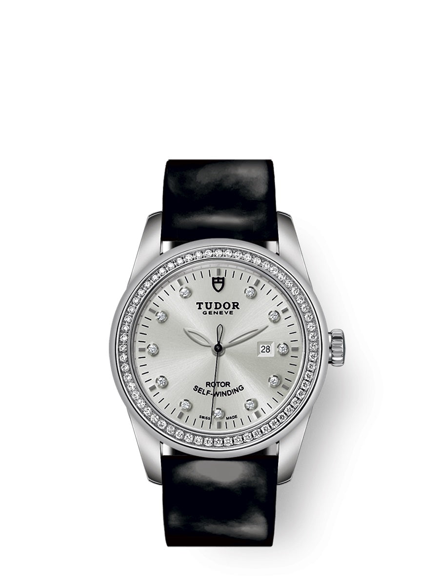 Tudor Glamour Date Automatic Diamond Silver Dial Women's Watch