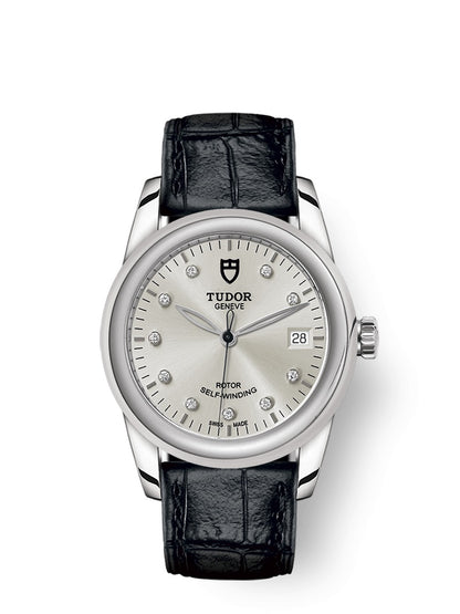 Tudor Glamour Date Automatic Diamond Silver Dial Watch