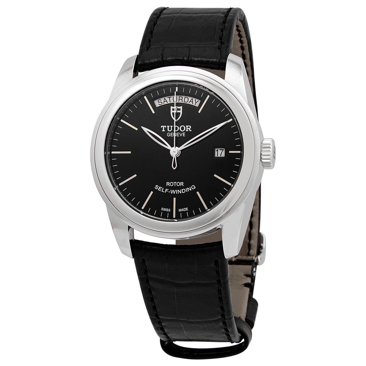 Tudor Glamour Date Date Automatic Black Dial Mens Watch