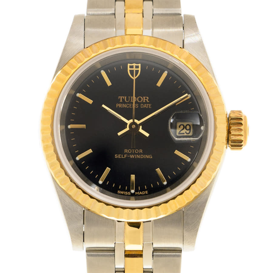 Tudor Princess Date Automatic Black Dial Women's Watch