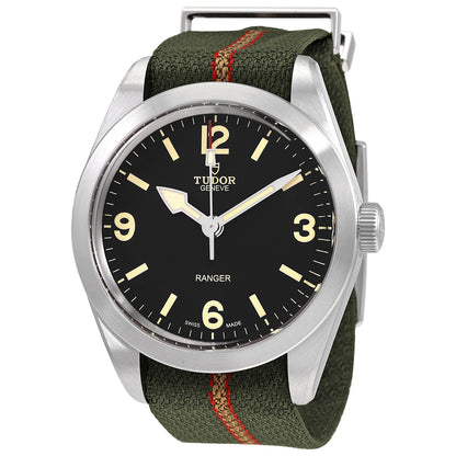 Tudor Ranger Automatic Black Dial Mens Fabric Watch