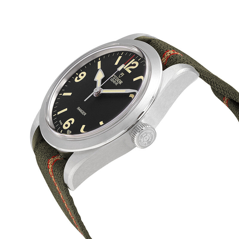 Tudor Ranger Automatic Black Dial Mens Fabric Watch