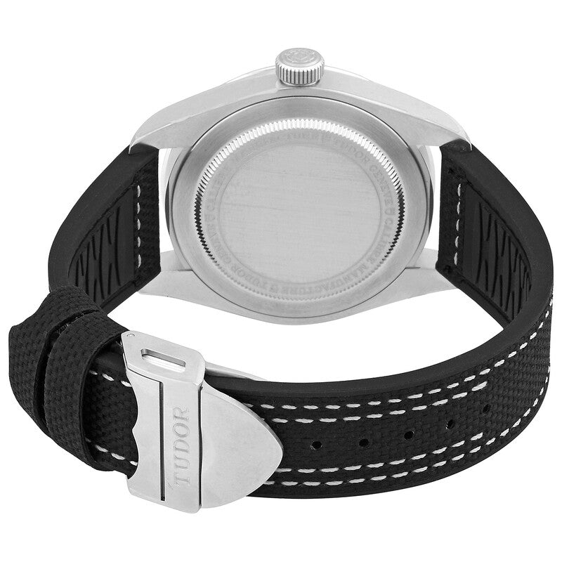 Tudor Ranger Automatic Black Dial Mens Rubber And Leather Watch