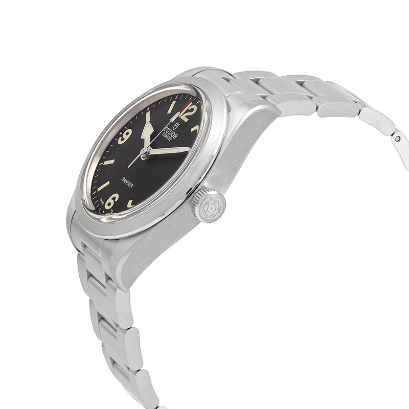 Tudor Ranger Automatic Black Dial Mens Stainless Steel Watch