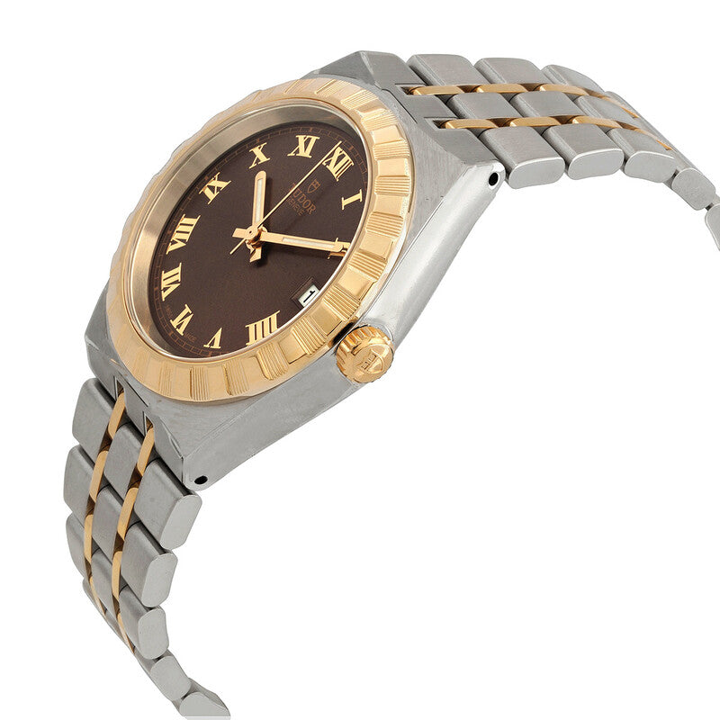 Tudor Royal Automatic Chocolate Brown Dial Two-Tone Women's Watch
