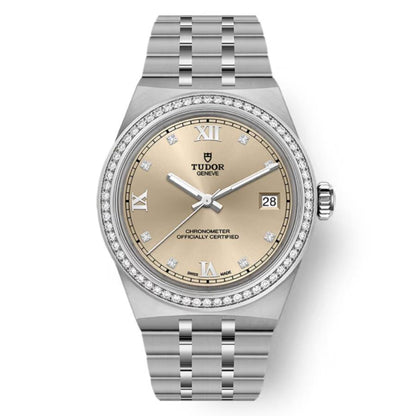Tudor Royal Automatic Chronometer Diamond Ivory Dial Watch