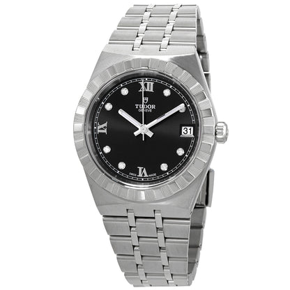 Tudor Royal Automatic Diamond Black Dial 34 Mm Watch