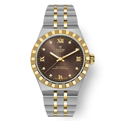 Tudor Royal Automatic Diamond Brown Dial Women's Watch