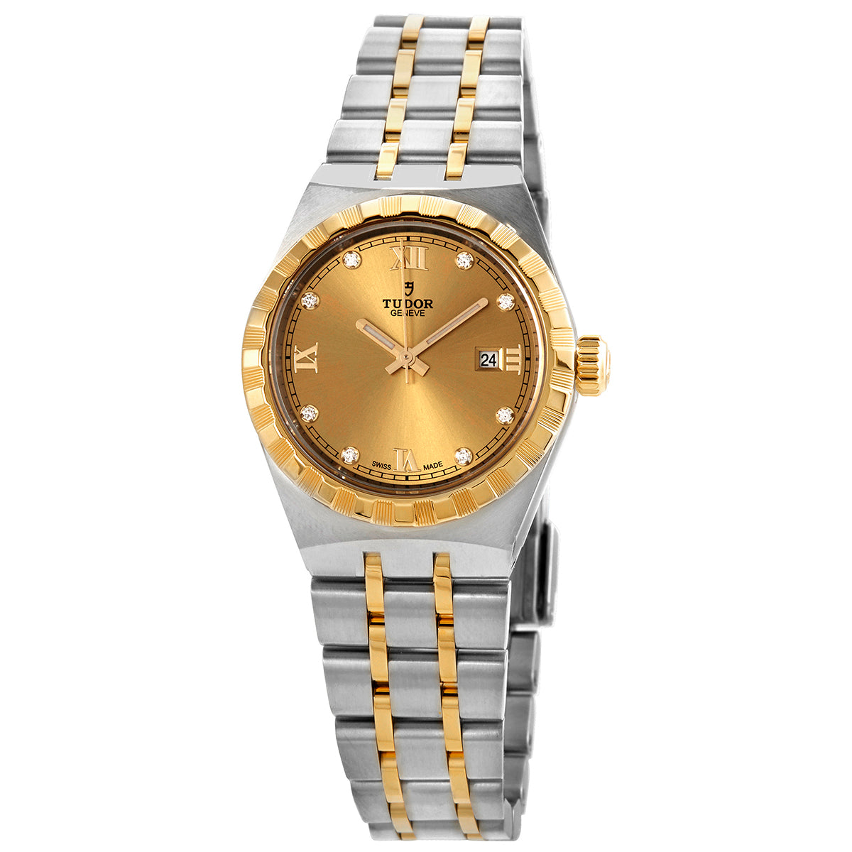 Tudor Royal Automatic Diamond Champagne Dial 28 Mm Women's Watch