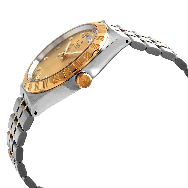 Tudor Royal Automatic Diamond Champagne Dial Mens Watch