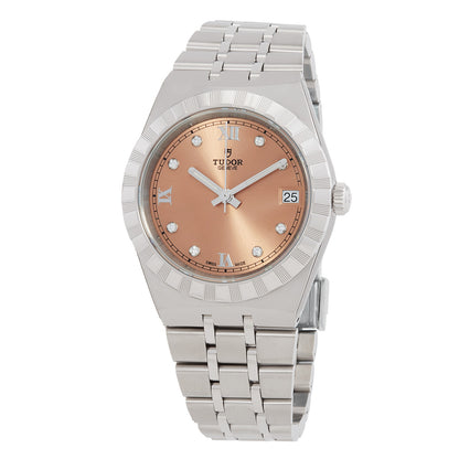 Tudor Royal Automatic Diamond Salmon Dial Women's Watch