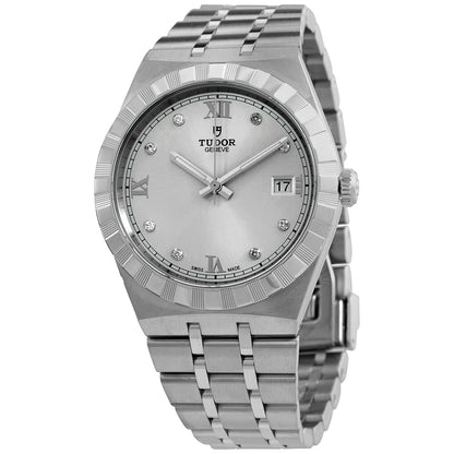 Tudor Royal Automatic Diamond Silver Dial Mens Watch
