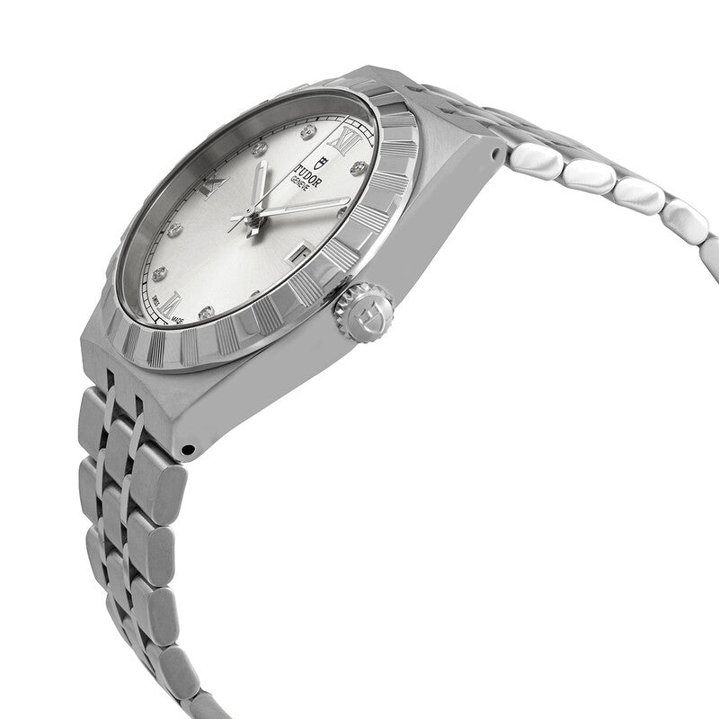 Tudor Royal Automatic Diamond Silver Dial Mens Watch