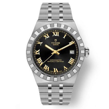 Tudor Royal Hand Wind Chronometer Black Dial Watch