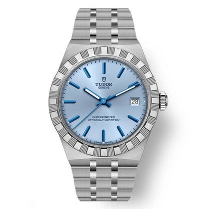 Tudor Royal Hand Wind Chronometer Light Blue Dial Watch