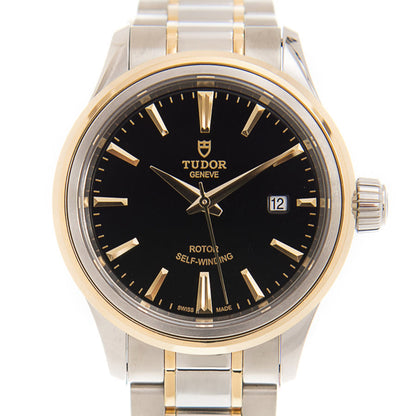 Tudor Style Automatic Black Dial Women's Watch
