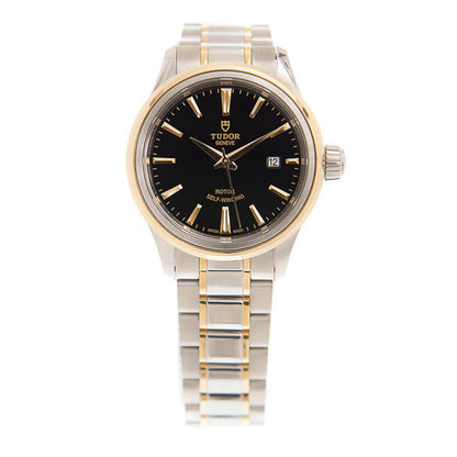 Tudor Style Automatic Black Dial Women's Watch