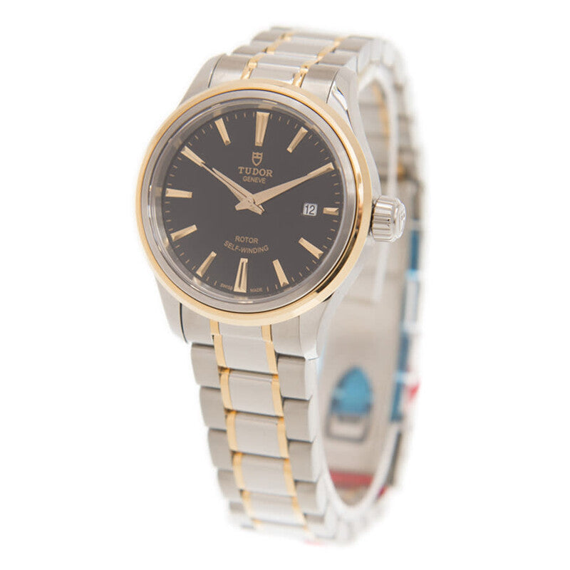 Tudor Style Automatic Black Dial Women's Watch
