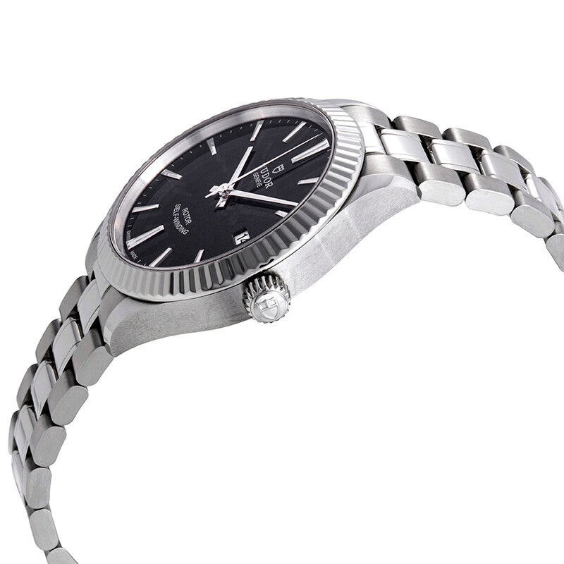 Tudor Style Automatic Black Dial Mens Watch