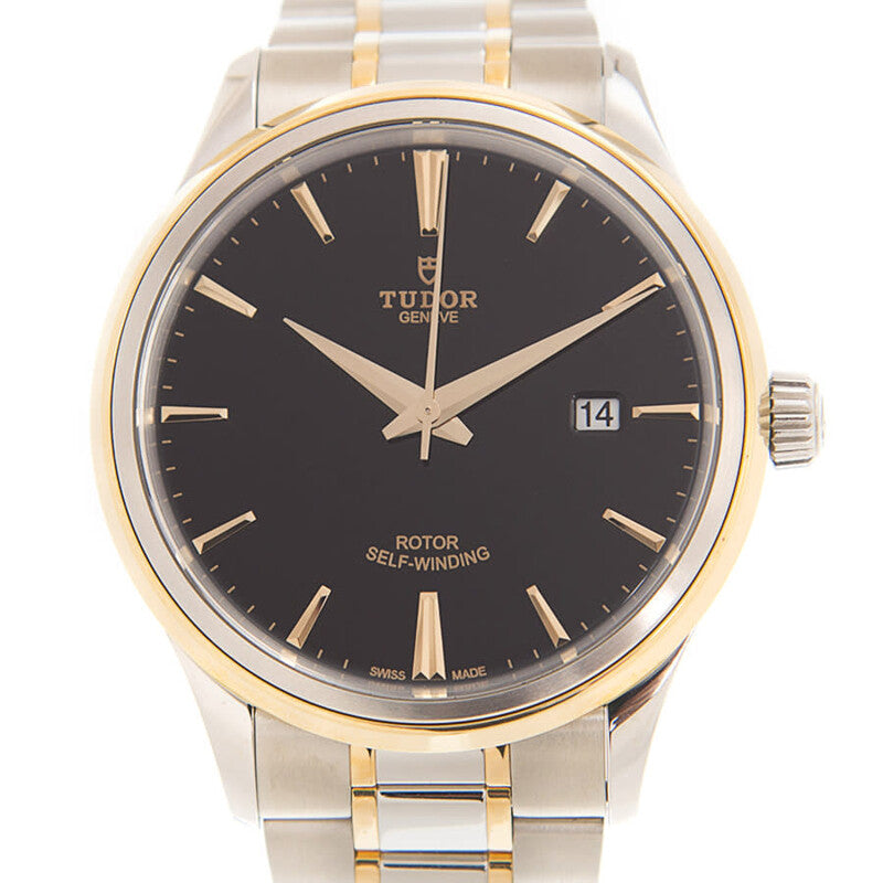 Tudor Style Automatic Black Dial Mens Watch