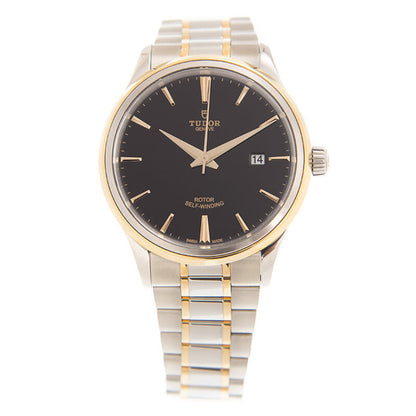 Tudor Style Automatic Black Dial Mens Watch