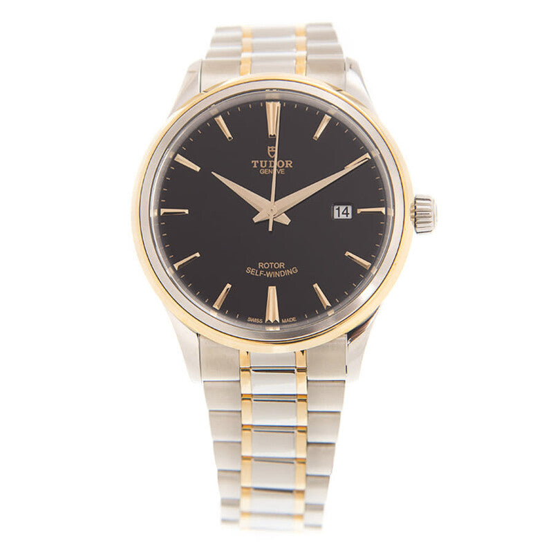 Tudor Style Automatic Black Dial Mens Watch