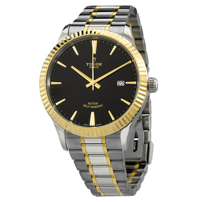 Tudor Style Automatic Black Dial Mens Watch