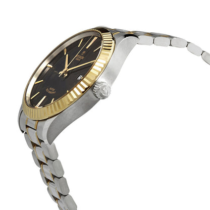 Tudor Style Automatic Black Dial Mens Watch